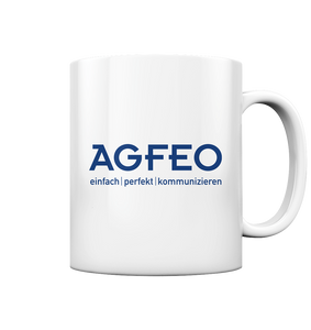 AGFEO Tasse Logo Blau - Tasse glossy